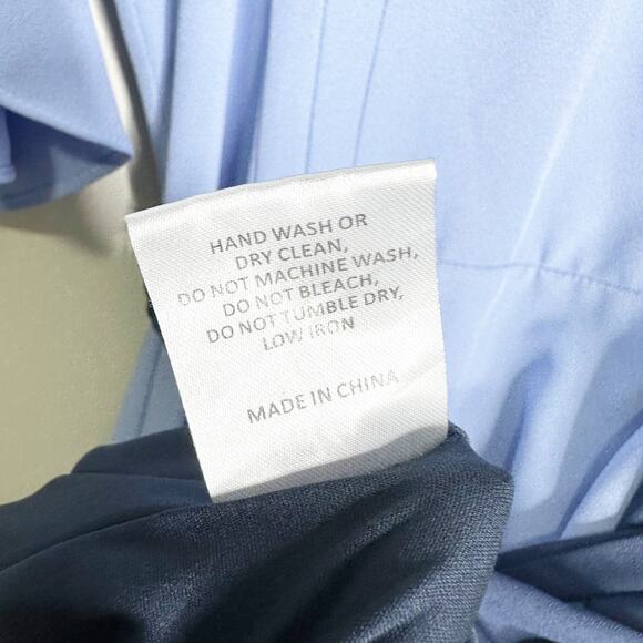 Hutch Womens Dress Ombre Colorblock Wrap V-Neck Flutter Sleeves Blue Pink Size L - Picture 8 of 9